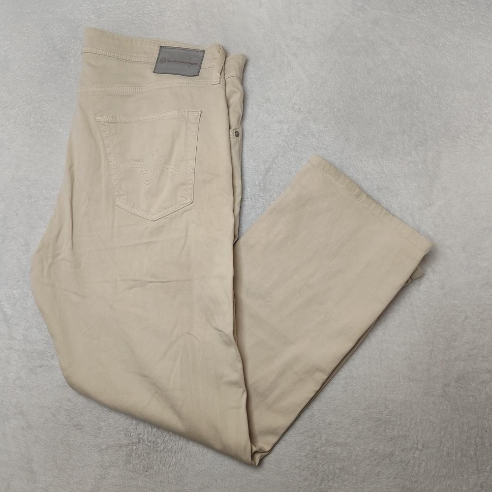 AG Adriano Goldschmied Pants Mens 40x30 Beige Protege Chino Regular Stretch